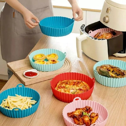 SET X 6 MOLDES SILICONA PARA AIR FRYER