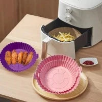 SET X 6 MOLDES SILICONA PARA AIR FRYER