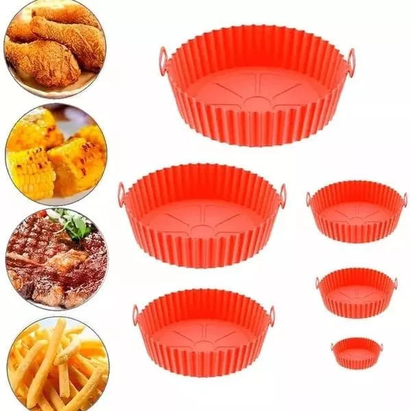 SET X 6 MOLDES SILICONA PARA AIR FRYER